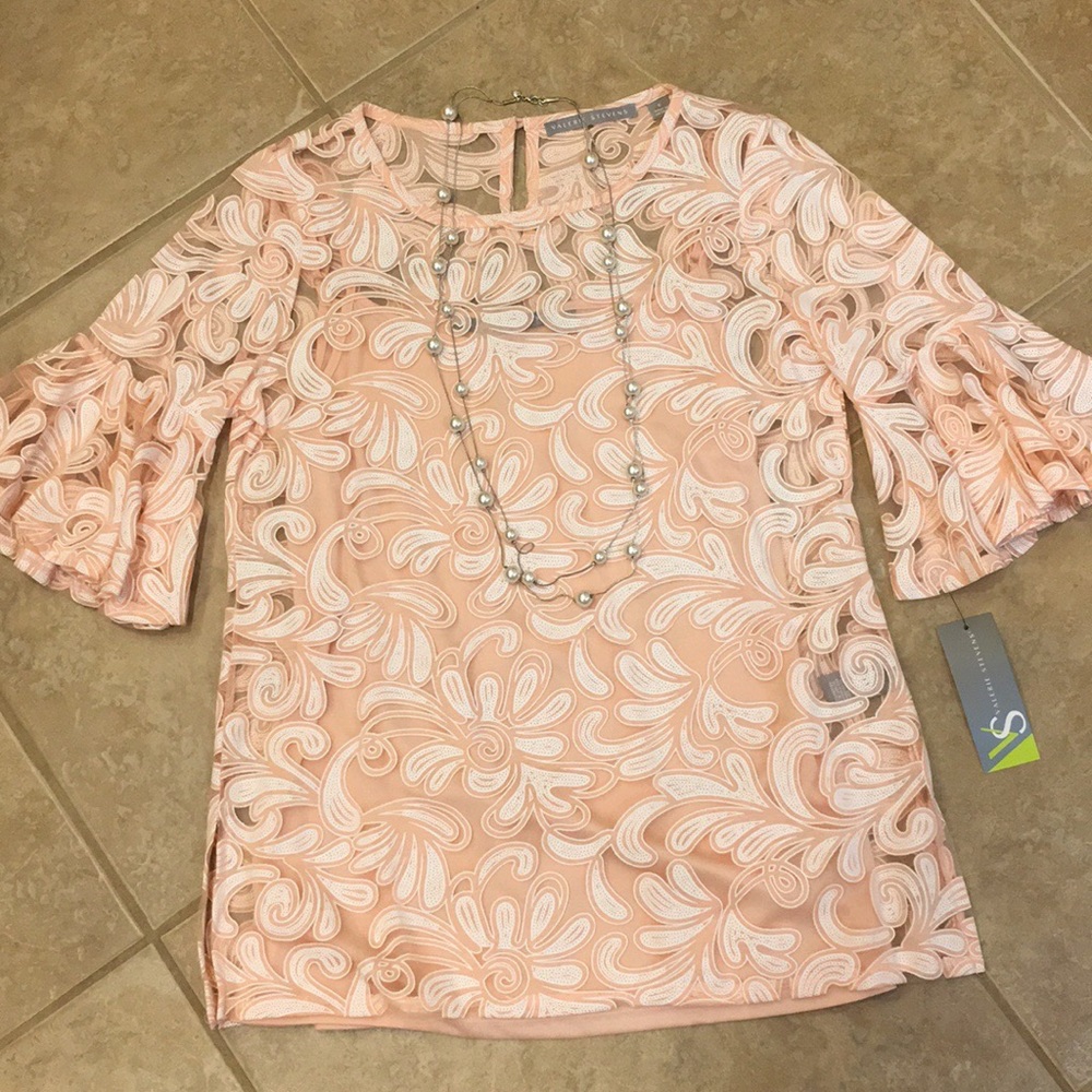Valerie Stevens Pink Blouse